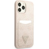 Guess 4G Triangle Logo Cardslot Case for iPhone 13 Pro / 13 - Pink - (GUE002470-0)