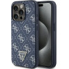 Guess 4G Triangle Metal Logo case for iPhone 15 Pro - blue - (GUE003616-0)