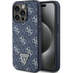 Guess 4G Triangle Metal Logo case for iPhone 15 Pro - blue - (GUE003616-0)