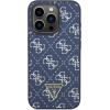 Guess 4G Triangle Metal Logo case for iPhone 15 Pro - blue - (GUE003616-0)