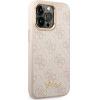 Guess 4G Vintage Gold Logo case for iPhone 14 Pro - pink - (GUE002312-0)