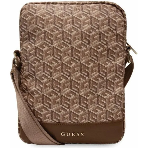 Guess Bag GUTB10HGCFSEW 10'' brown/brown GCube Stripe Tablet Bag - (GUE002892-0)