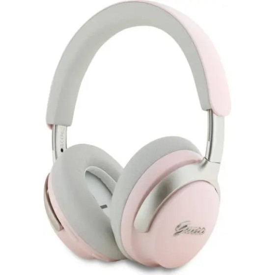 Guess Bluetooth ANC/ENC Headphones GUBHC22PSBCSMP Pink DB Metal Script Logo - (GUE004239-0)