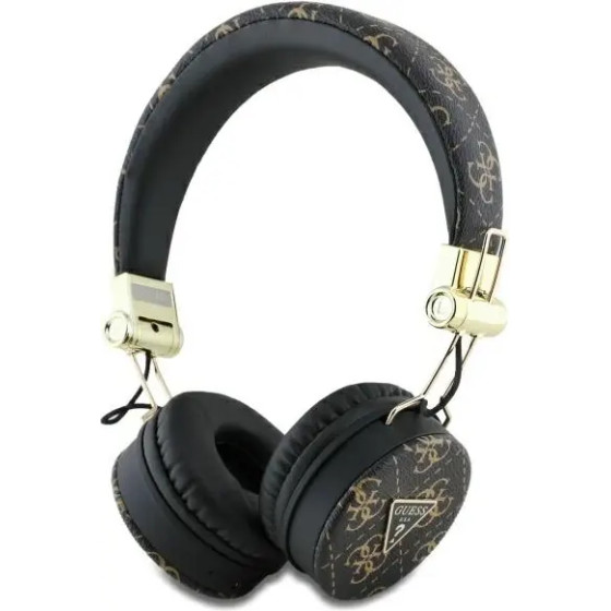 Guess Bluetooth ENC GUBH70E4PTMK on-ear headphones black/black 4G Triangle Round Shape - (GUE004178-0)