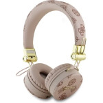 Guess Bluetooth ENC GUBH70EPOSMW Brown/Brown Peony Script Round Shape Headphones - (GUE004180-0)