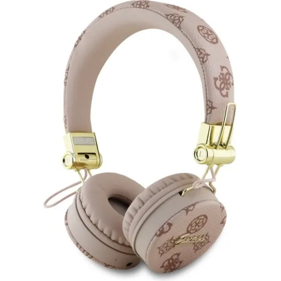 Guess Bluetooth ENC GUBH70EPOSMW Brown/Brown Peony Script Round Shape Headphones - (GUE004180-0)