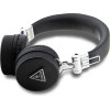 Guess Bluetooth ENC GUBH70PGTSPSK on-ear headphones black/black Grained Classic Round Shape - (GUE004174-0)
