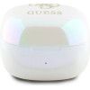 Guess Bluetooth headphones GUTWSJ144ESH TWS + docking station white/white Iridescent 4G Printed Logo - (GUE004190-0)