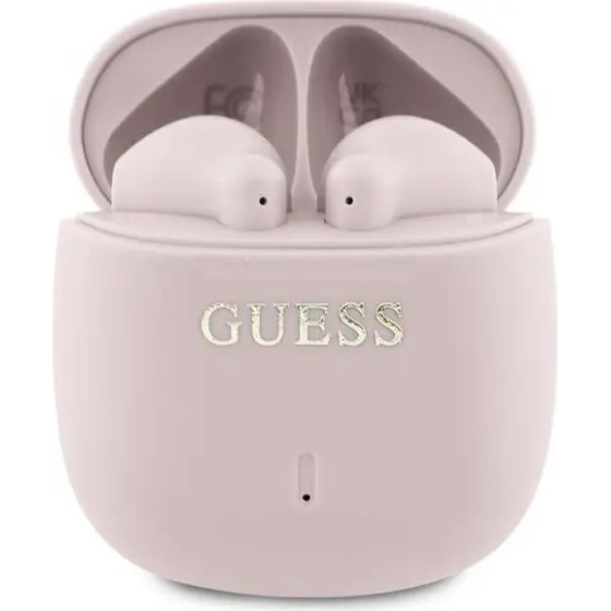 Guess Bluetooth headphones GUTWSJ14ESGP TWS + docking station pink/pink Printed Classic Logo - (GUE004195-0)