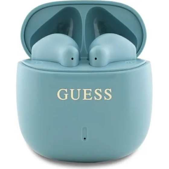 Guess Bluetooth headphones GUTWSJ14ESGQ TWS + docking station turquoise/turquoise Printed Classic Logo - (GUE004196-0)