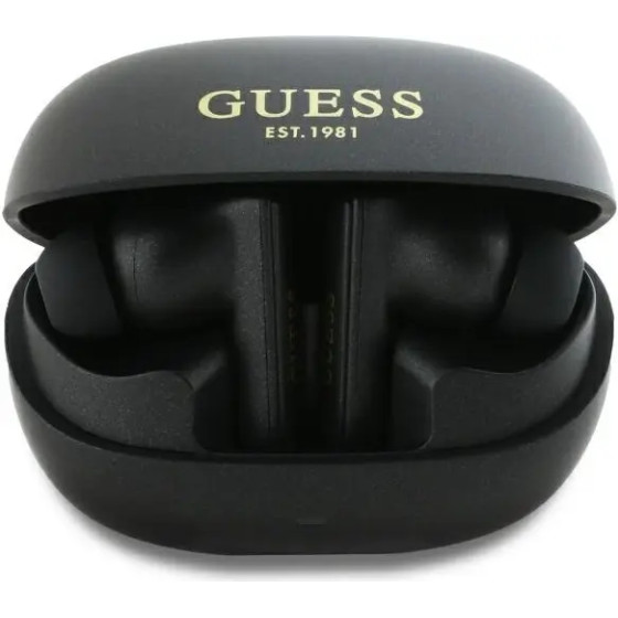 Guess Bluetooth headphones GUTWST88MCTGK TWS + docking station black/black Capsule Printed Logo - (GUE004158-0)