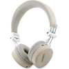 Guess Bluetooth on-ear headphones ENC GUBH70PGTSPSE beige/beige Grained Classic Round Shape - (GUE004177-0)