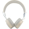 Guess Bluetooth on-ear headphones ENC GUBH70PGTSPSE beige/beige Grained Classic Round Shape - (GUE004177-0)