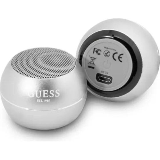 Guess Bluetooth speaker GUWSALGEG Speaker mini gray / gray - (GUE002430-0)