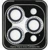 Guess BP Rhinestone 2in1 Screen Protector and Camera Lens Set for iPhone 16 Pro Max - Silver - (GUE004463-0)