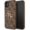 Guess case for iPhone 11 / XR from the 4G Big Metal Logo series - brown - (GUE001282-0)