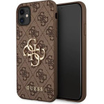 Guess case for iPhone 11 / XR from the 4G Big Metal Logo series - brown - (GUE001282-0)