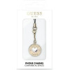 Guess case GUCPMHGLD Phone Strap Heart Diamond Charm with Rhinestones - (GUE002953-0)