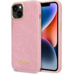 Guess Croco Collection case for iPhone 14 Plus - pink - (GUE002263-0)
