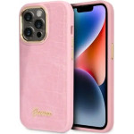 Guess Croco Collection case for iPhone 14 Pro - pink - (GUE002264-0)