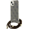 Guess Crossbody Cord 4G Print case for iPhone 15 / 14 / 13 - brown - (GUE003388-0)