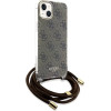 Guess Crossbody Cord 4G Print case for iPhone 15 / 14 / 13 - brown - (GUE003388-0)