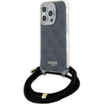 Guess Crossbody Cord 4G Print case for iPhone 15 Pro Max - black - (GUE003387-0)