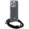 Guess Crossbody Cord 4G Print case for iPhone 15 Pro Max - black - (GUE003387-0)