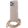 Guess Crossbody Cord 4G Print case for iPhone 15 Pro - pink - (GUE003395-0)