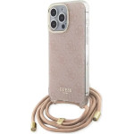 Guess Crossbody Cord 4G Print case for iPhone 15 Pro - pink - (GUE003395-0)