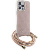 Guess Crossbody Cord 4G Print case for iPhone 15 Pro - pink - (GUE003395-0)