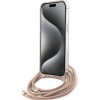 Guess Crossbody Cord 4G Print case for iPhone 15 Pro - pink - (GUE003395-0)