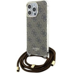 Guess Crossbody Cord 4G Print case for iPhone 15 Pro Max - brown - (GUE003390-0)