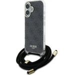 Guess Crossbody Cord 4G Print Case for iPhone 16 - Black - (GUE004131-0)