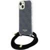 Guess Crossbody Cord 4G Print Case for iPhone 15/14/13 - Black - (GUE003385-0)