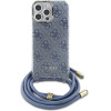 Guess Crossbody Cord 4G Print Case for iPhone 16 Pro Max - Blue - (GUE004107-0)