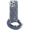 Guess Crossbody Cord 4G Print Case for iPhone 16 Pro Max - Blue - (GUE004107-0)