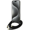Guess Crossbody Cord Script MagSafe Case for iPhone 16 Pro - Black - (GUE004134-0)