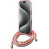 Guess Crossbody Cord Script MagSafe Case for iPhone 16 Pro Max - Pink - (GUE004114-0)