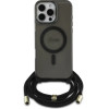 Guess Crossbody Cord Script MagSafe Case for iPhone 16 Pro Max - Black - (GUE004111-0)