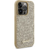 Guess Disco Metal Script case for iPhone 15 Pro - gold - (GUE003083-0)
