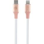 Guess Ebossed Logo USB-C / Lightning Cable 1.5m Fast Charging - Pink - (GUE003441-0)
