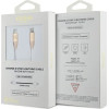 Guess Ebossed Logo USB-C / Lightning cable 1.5m fast charging - gold - (GUE003440-0)