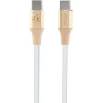 Guess Ebossed Logo USB-C / USB-C Cable 1.5m Fast Charging - Gold - (GUE003438-0)