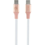 Guess Ebossed Logo USB-C / USB-C Cable 1.5m Fast Charging - Pink - (GUE003439-0)