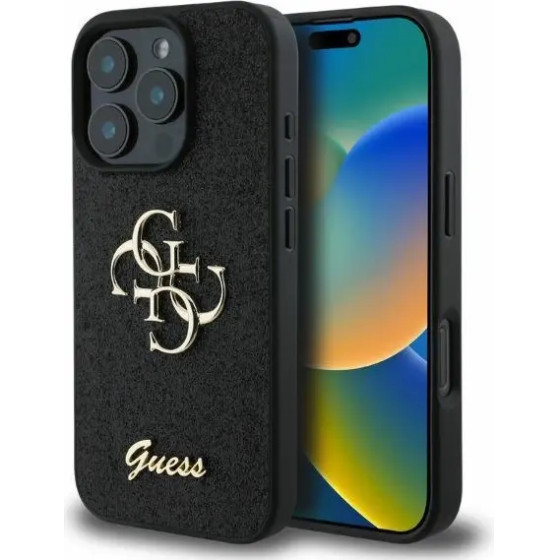 Guess Fixed Glitter Big 4G case for iPhone 16 Pro - black - (GUE003819-0)