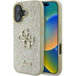 Guess Fixed Glitter Big 4G iPhone 16 Case - Gold - (GUE003823-0)