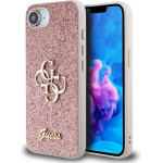 Guess Fixed Glitter Big 4G iPhone 16e Case - Pink - (GUE004489-0)
