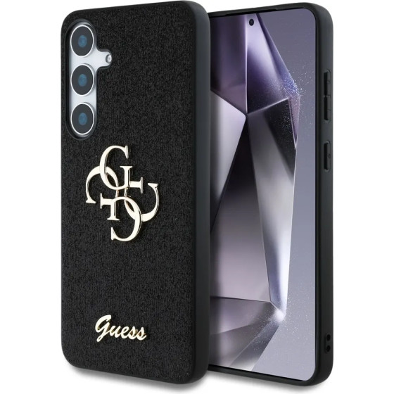 Guess Fixed Glitter Big 4G Metal Logo case for Samsung Galaxy S25 Plus black - (GUE004301-0)