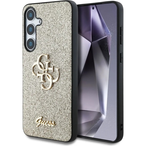 Guess Fixed Glitter Big 4G Metal Logo case for Samsung Galaxy S25 Plus gold - (GUE004304-0)
